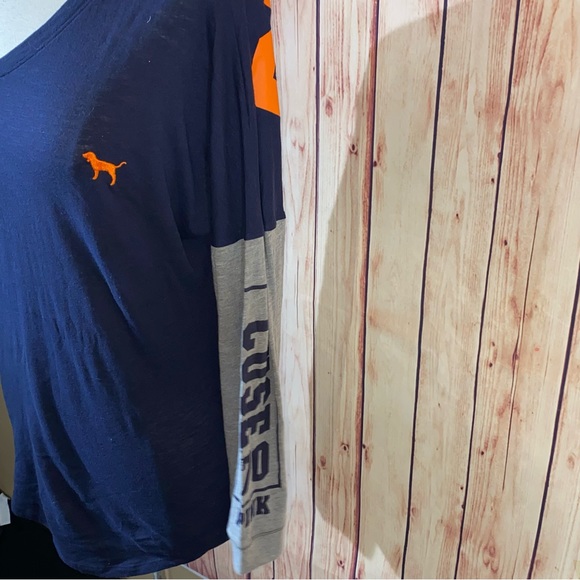 Victoria’s Secret PINK SU Syracuse University Orangemen Long Sleeve V-Neck Tee - Picture 4 of 6